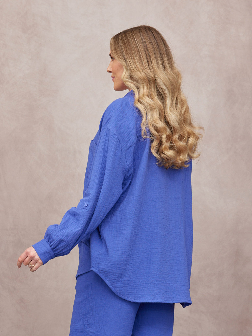 Shirt & Trouser Bundle - Deborah & Joy - Cobalt Blue