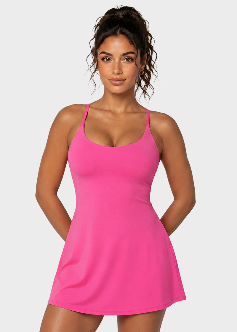 Plush Backless Active Dress – Easy Peezy