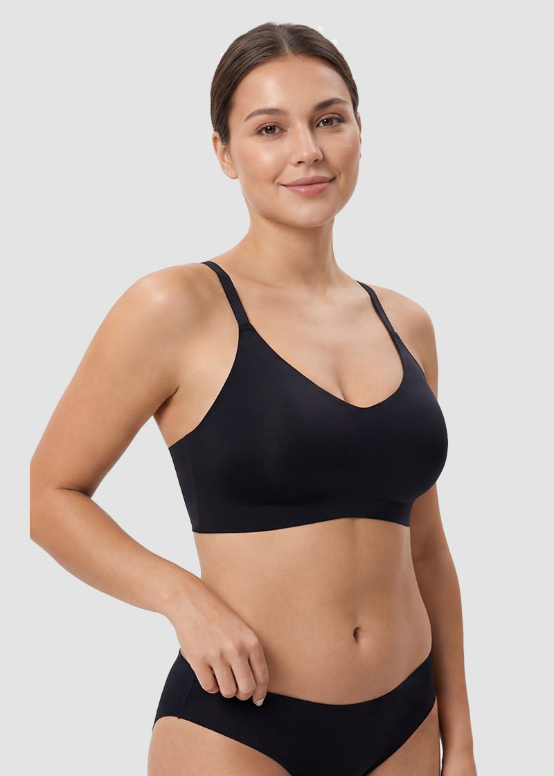 Seamless Backless Lace Bralette