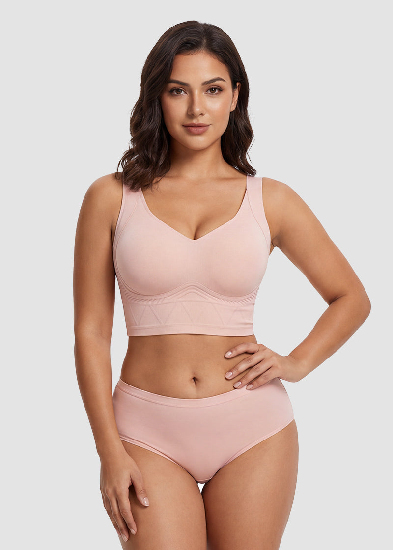 Seamless Wireless Support Bra