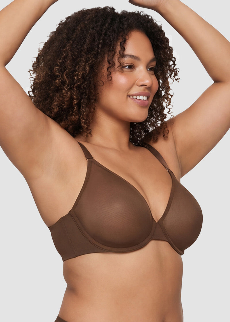 Seamless Mesh Unlined Underwire Bra