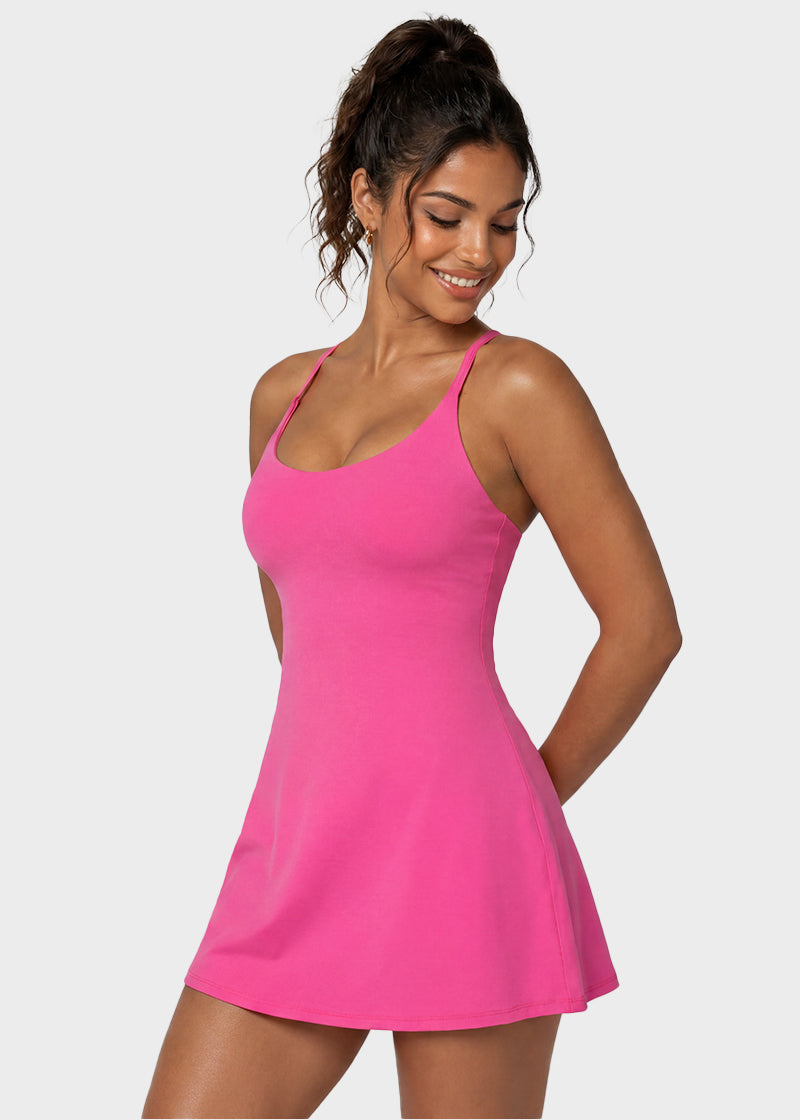 Plush Backless Active Dress – Easy Peezy