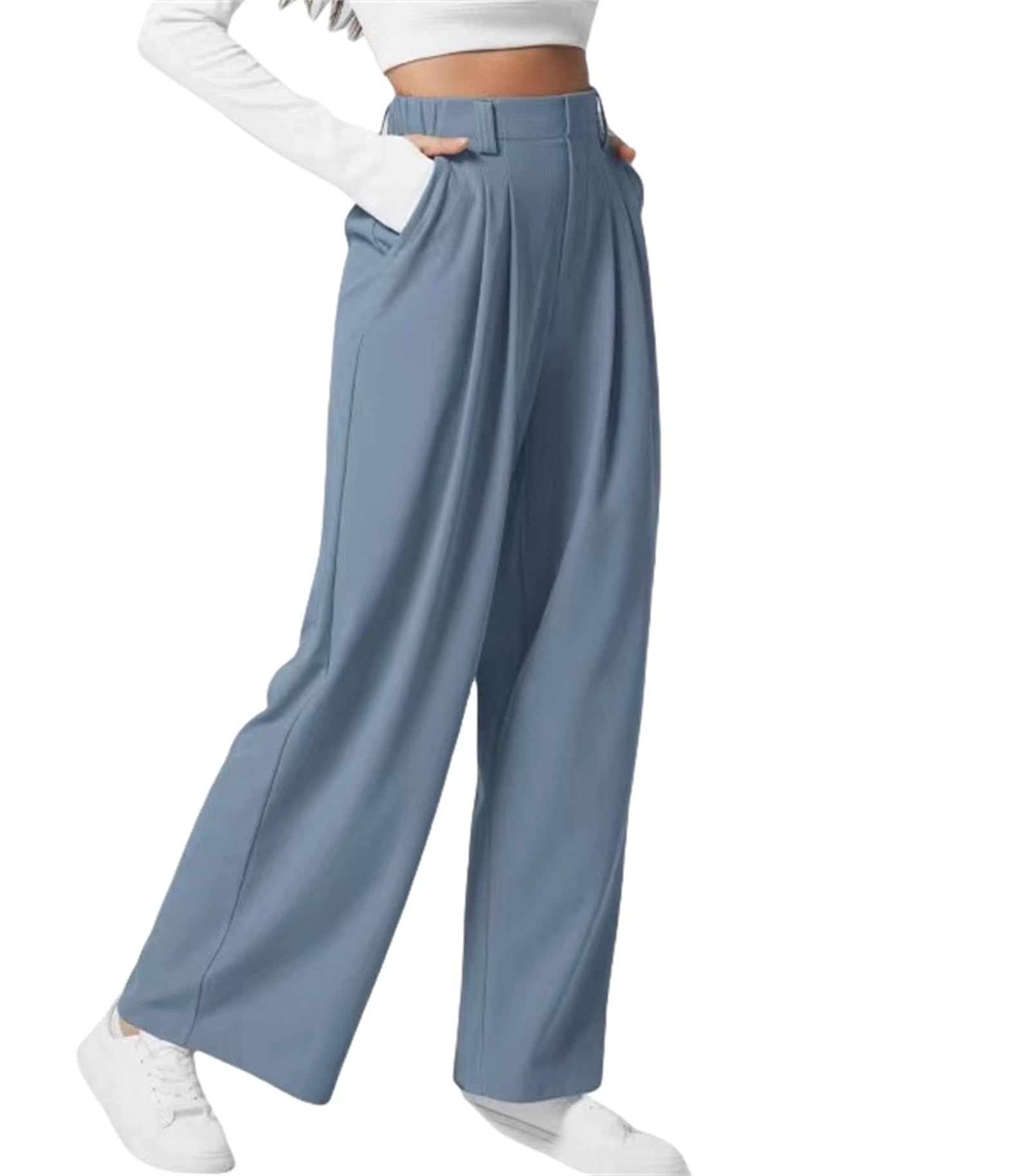 2026🔥 FlexTM High Waisted Pocket Straight Leg Work Pants
