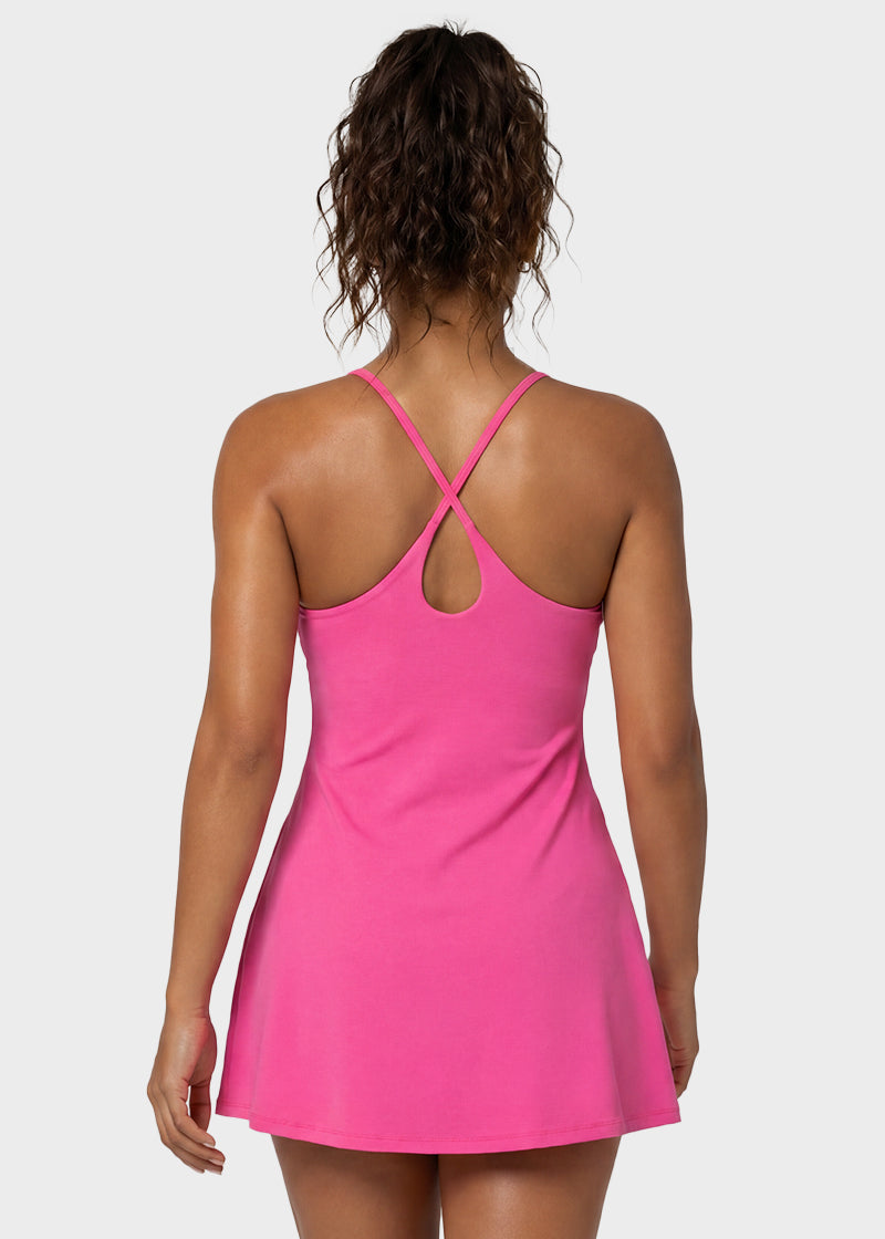 Plush Backless Active Dress – Easy Peezy