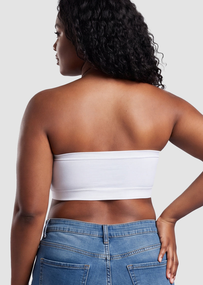 Stay‑Put Wireless Seamless Bandeau Bra