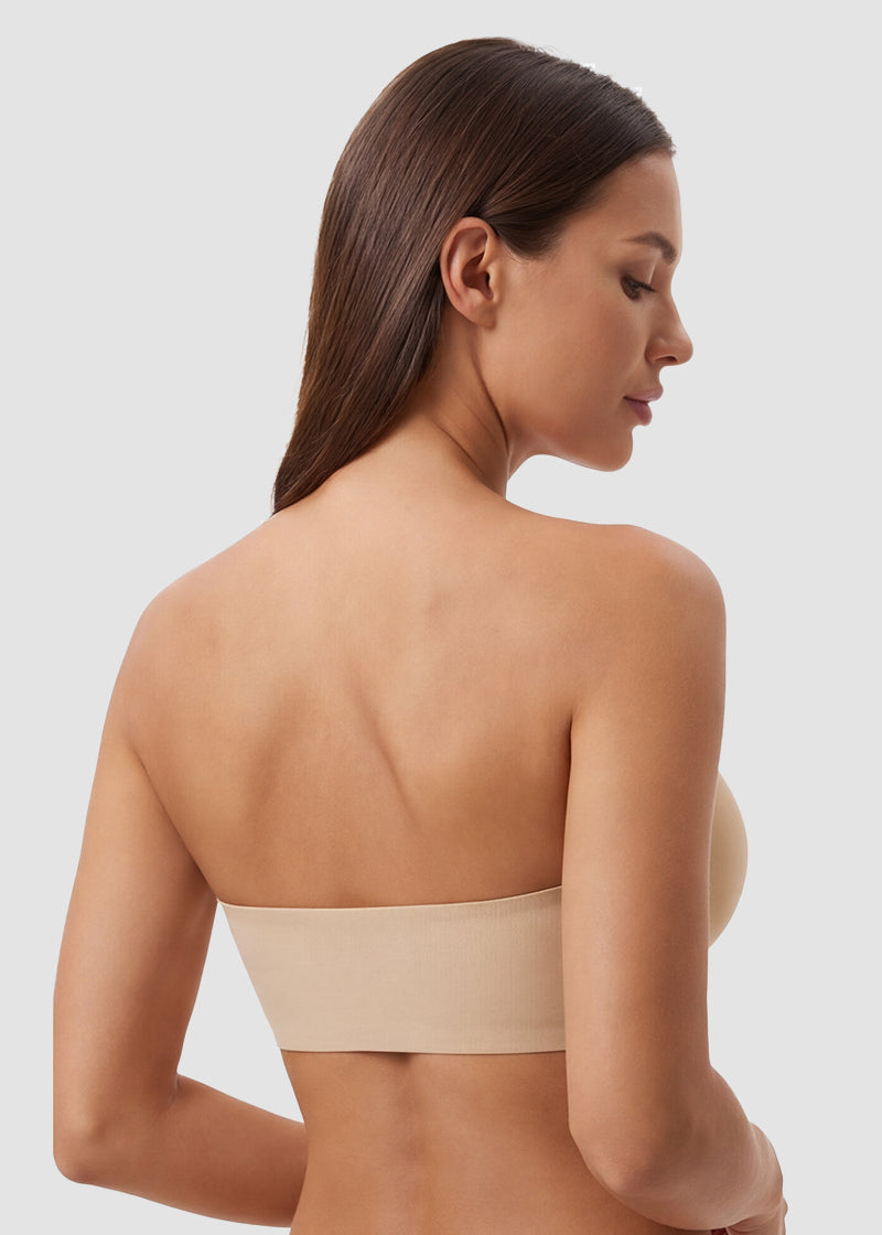 Front Closure No-Slip Supportive Fit Strapless Bra