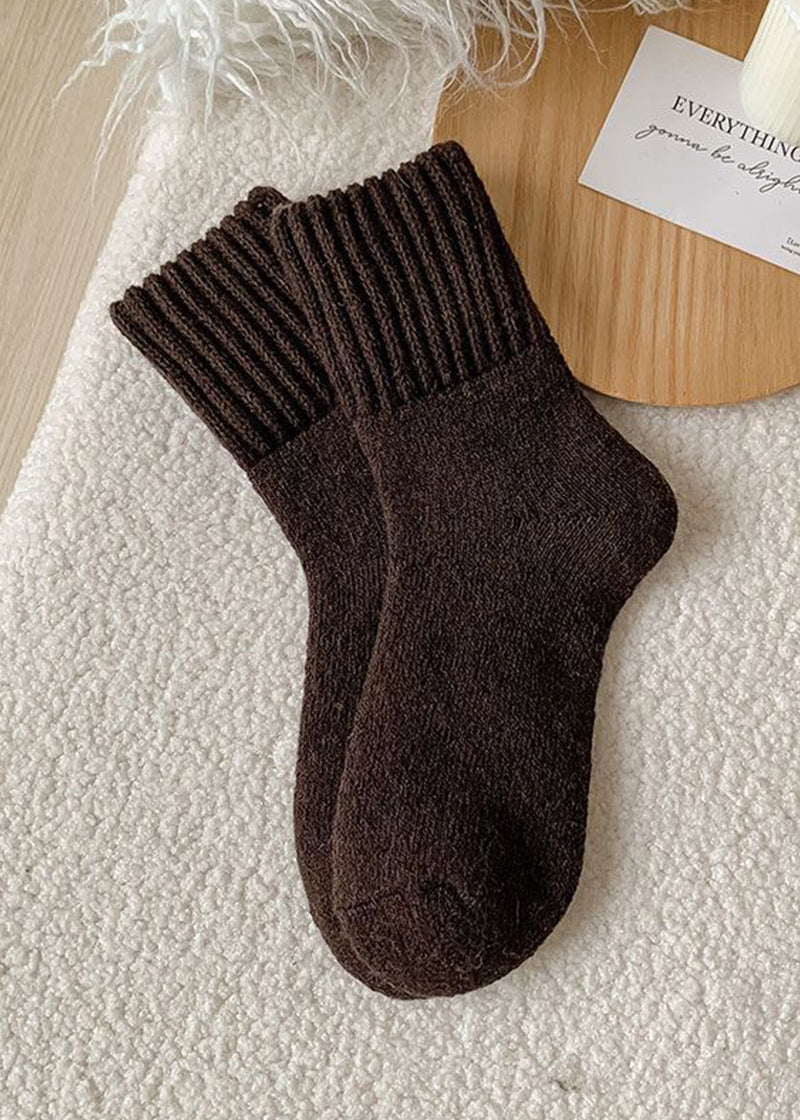 Cozy Ribbed Fleece Lined Crew Socks