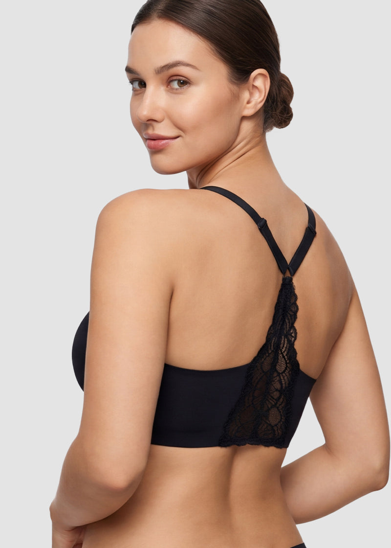 Seamless Backless Lace Bralette