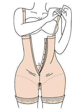 Tummy Compression Bodysuit Shaper With Butt Lifter