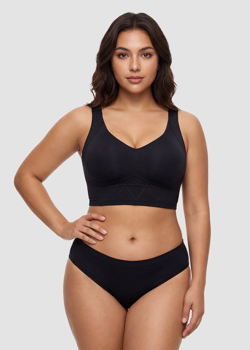 Seamless Wireless Support Bra