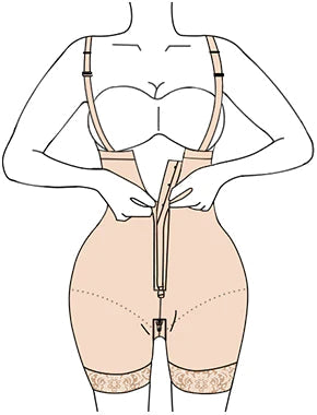 Tummy Compression Bodysuit Shaper With Butt Lifter