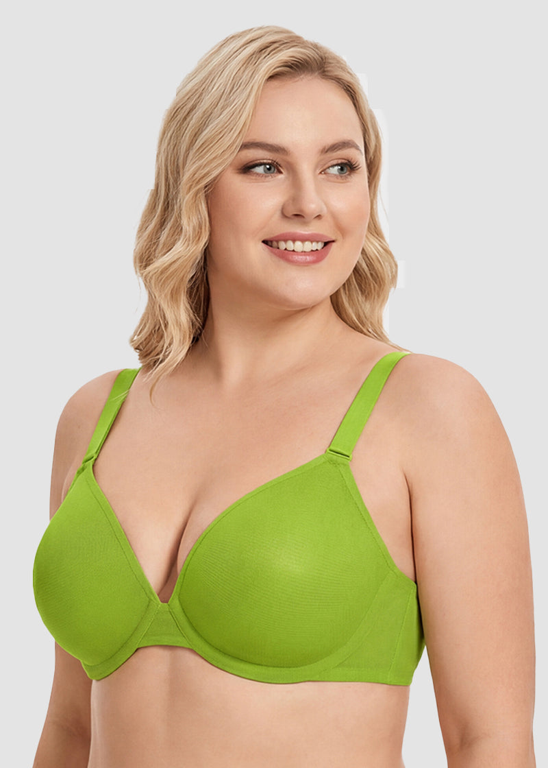 Seamless Mesh Unlined Underwire Bra