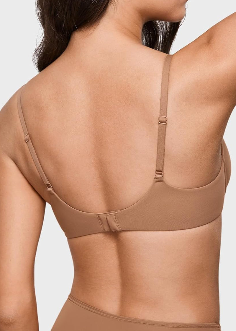 Unlined Plunge Balconette Bra with Underwire