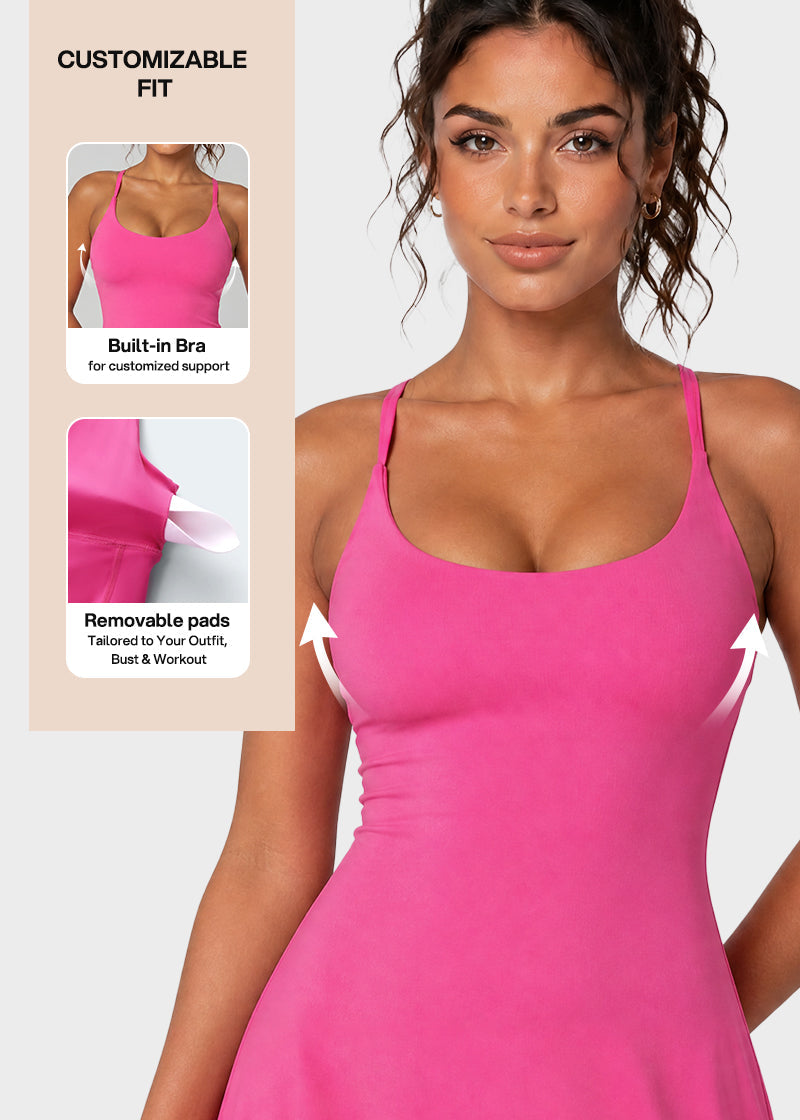 Plush Backless Active Dress – Easy Peezy