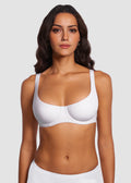 Underwire Support Seamless Unlined Balconette Bra