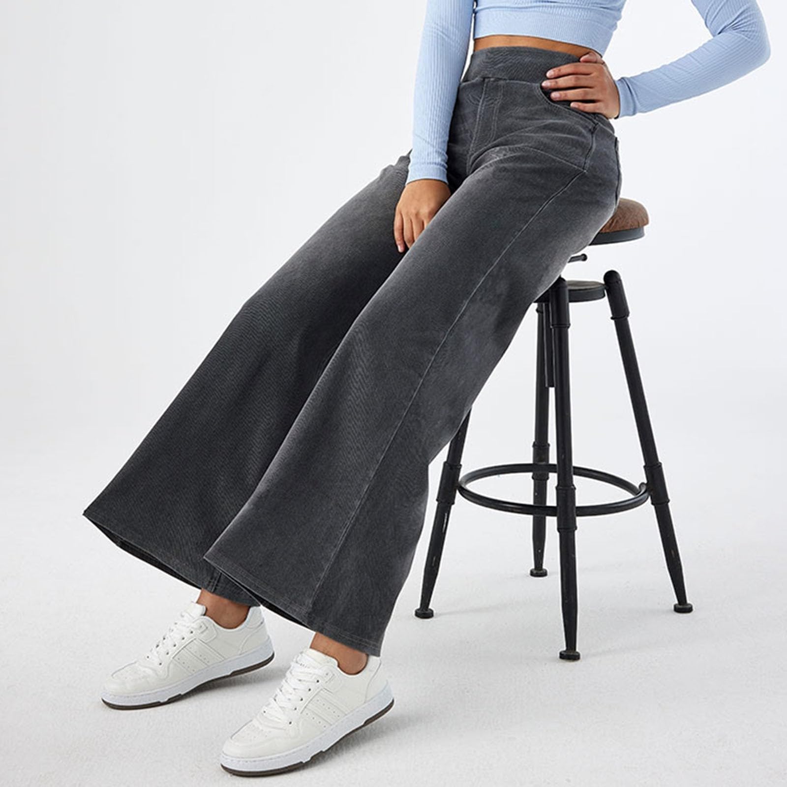2026🔥 FlexTM High Waisted Pocket Straight Leg Work Pants