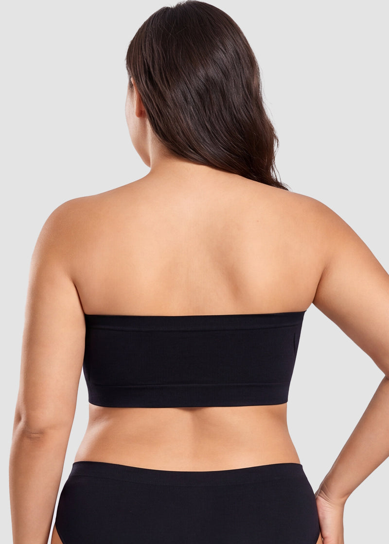Stay‑Put Wireless Seamless Bandeau Bra