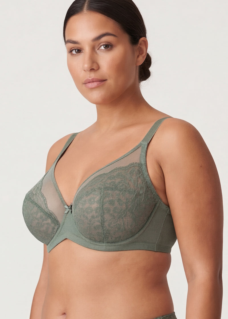 Breathable Lace Underwire Full Coverage Bra