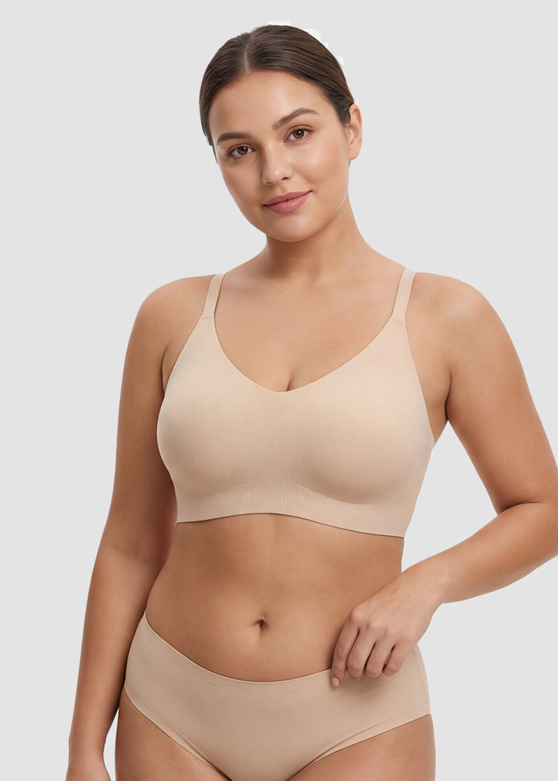 Seamless Backless Lace Bralette