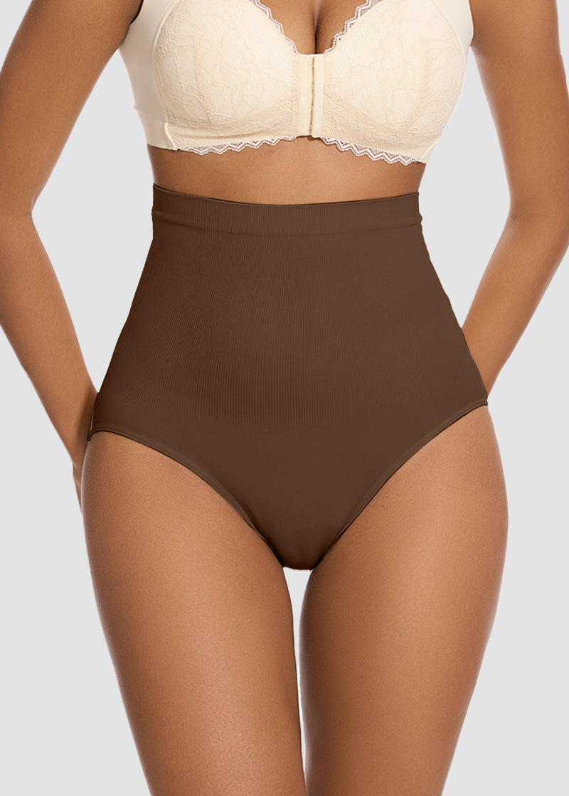 High Waist Tummy Control Brief Shaping Panty (2 Pack)