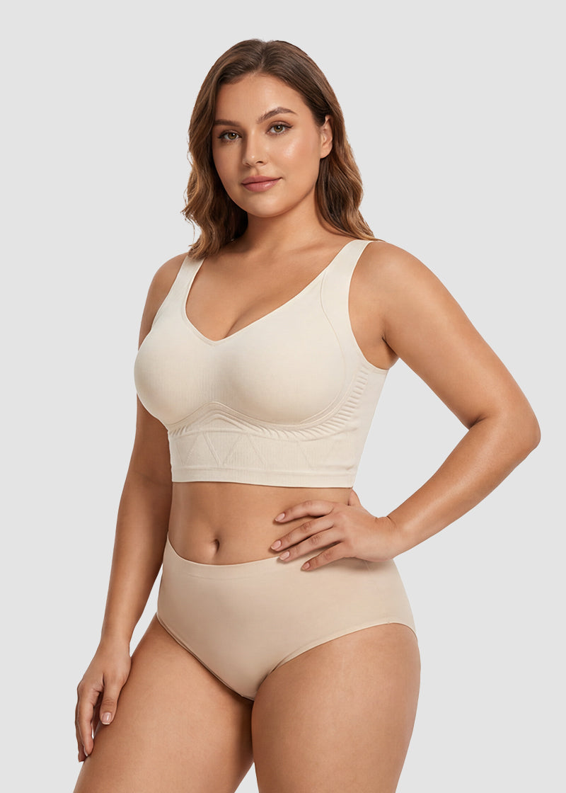 Seamless Wireless Support Bra