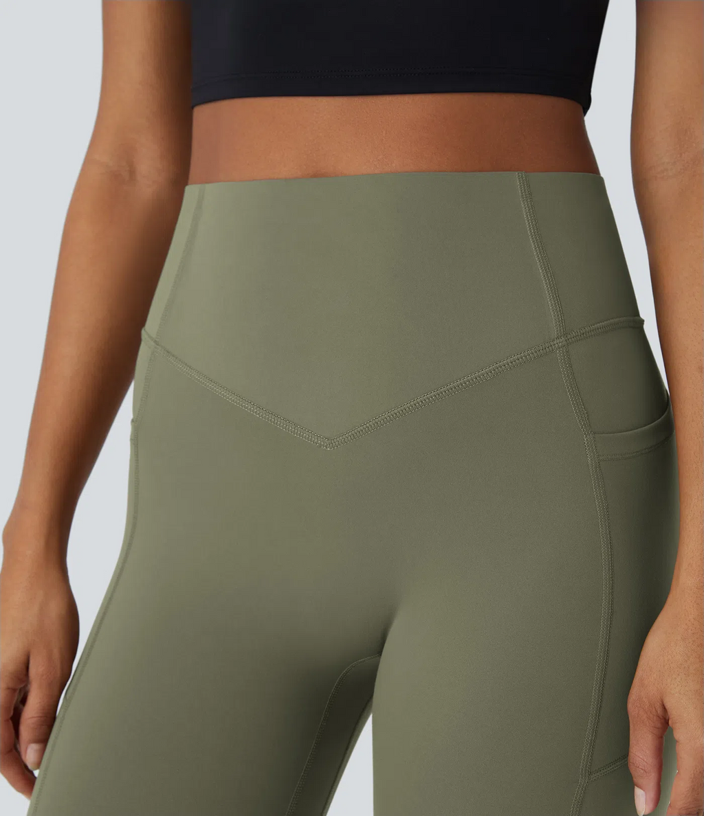 SoCinched High Waisted Scrunch Butt Lifting Tummy Control Side Pocket Shaping Training UltraSculpt Leggings - Stretchy Fit for Women, For Gym & Summer Workouts #Summer