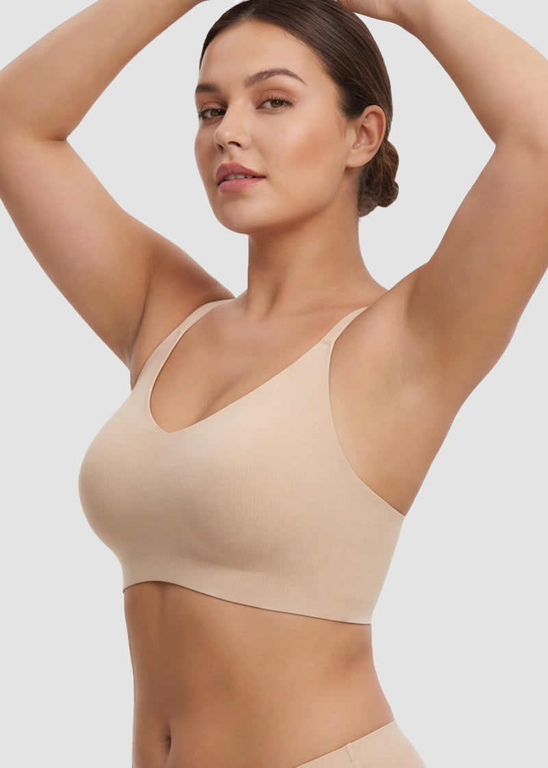 Seamless Backless Lace Bralette