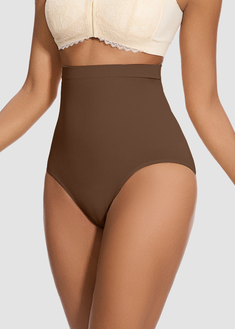High Waist Tummy Control Brief Shaping Panty (2 Pack)