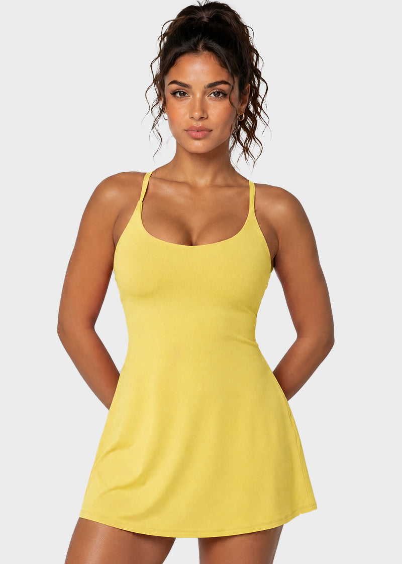 Plush Backless Active Dress – Easy Peezy