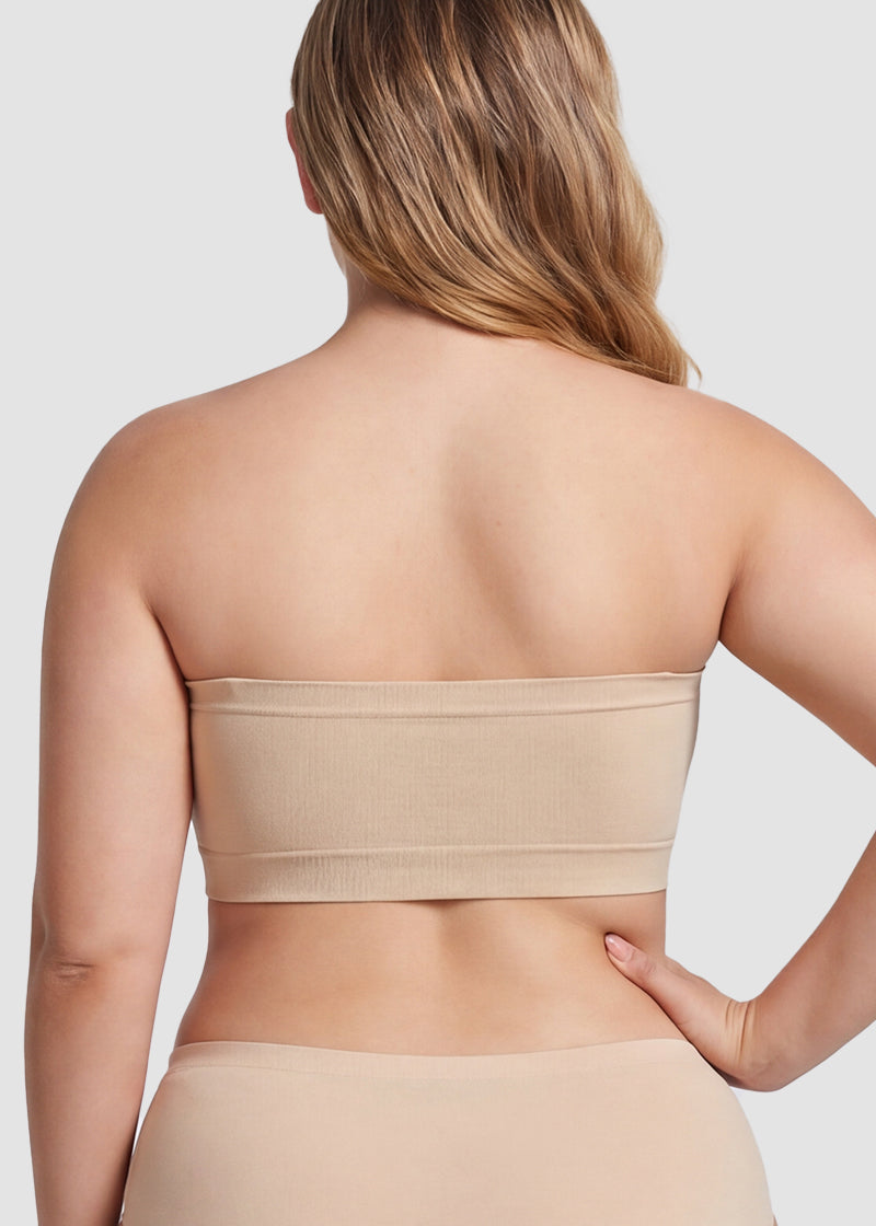 Stay‑Put Wireless Seamless Bandeau Bra