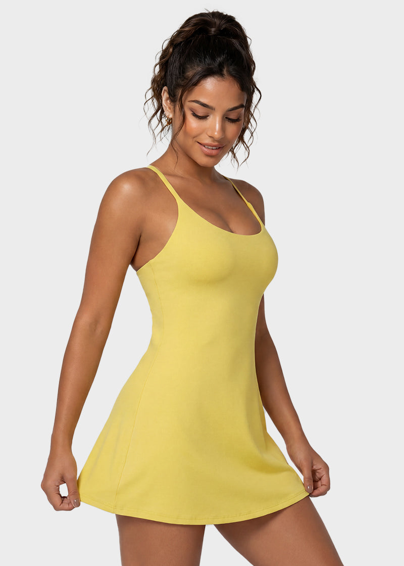 Plush Backless Active Dress – Easy Peezy