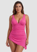SculptSkin™ FlowFlair Side Tie Swim Dress