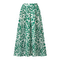 Green Boho Breeze Floral Palazzo Skirts