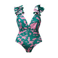 Indigo Chic Ruffled One Piece Swimwear