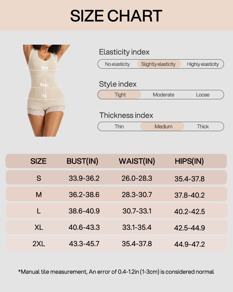 PowerMesh Double-Layer Tummy Control Bodysuit Shapewear