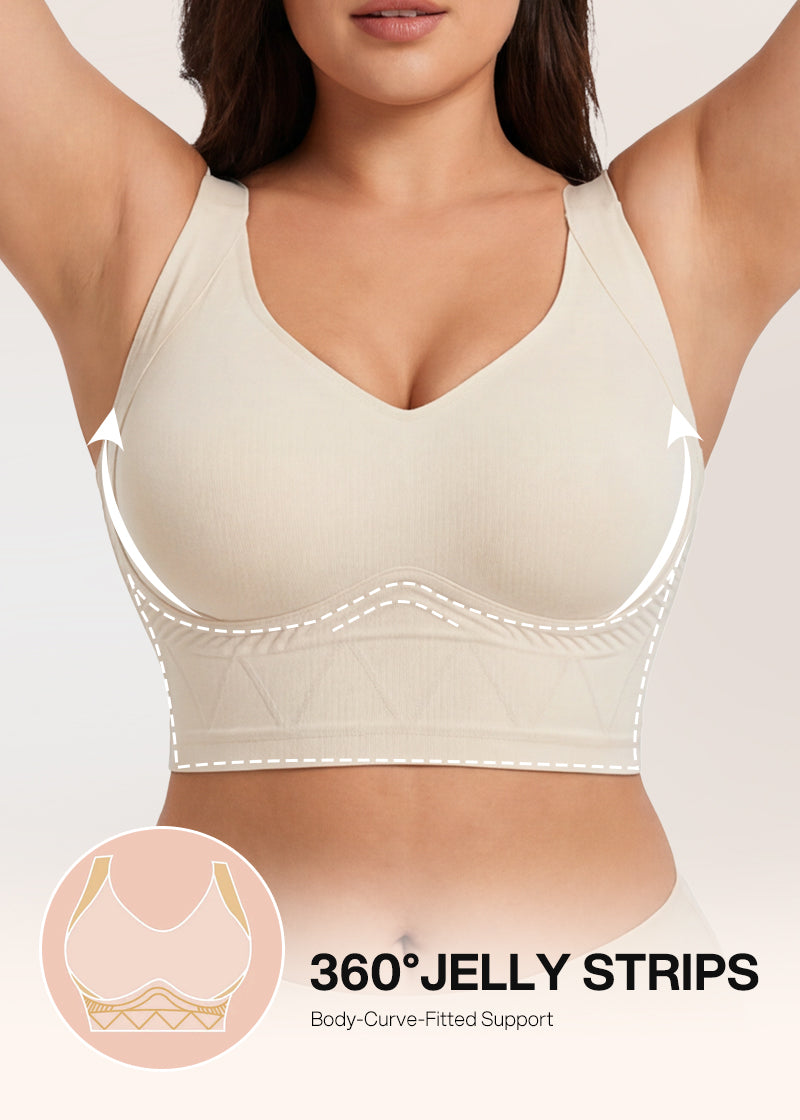 Seamless Wireless Support Bra