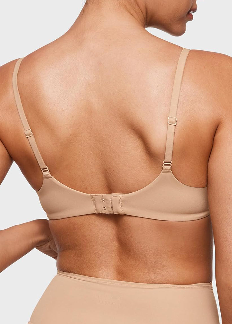 Unlined Plunge Balconette Bra with Underwire