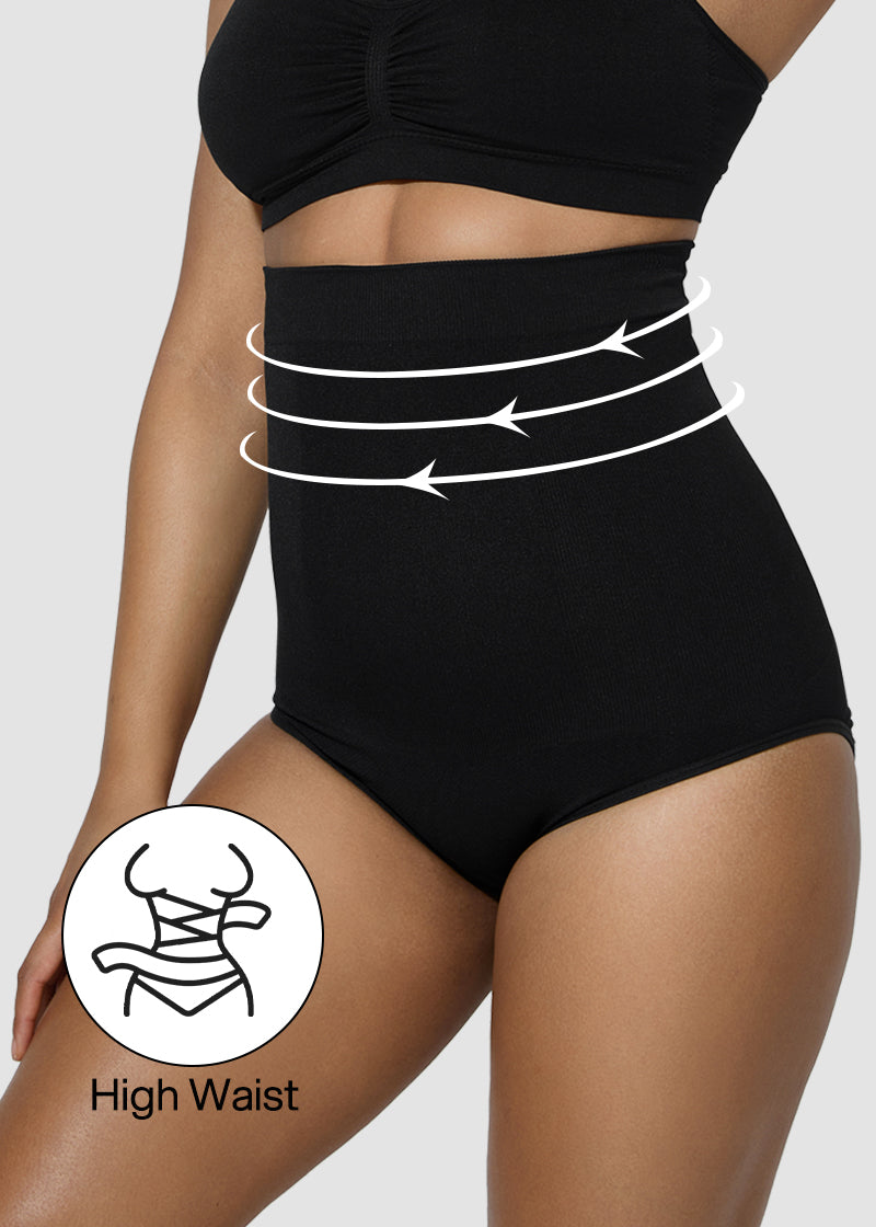 High Waist Tummy Control Brief Shaping Panty (2 Pack)