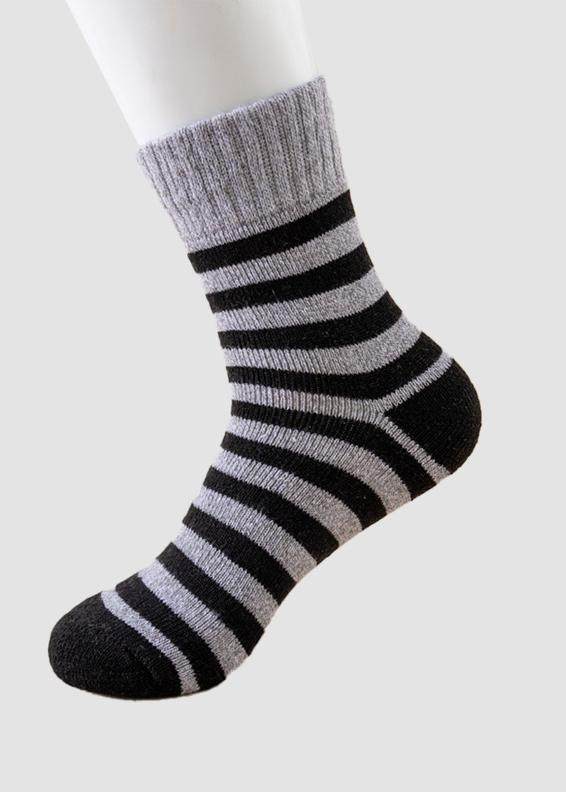 Men's Thermal Terry Loop Socks - 5 Pairs