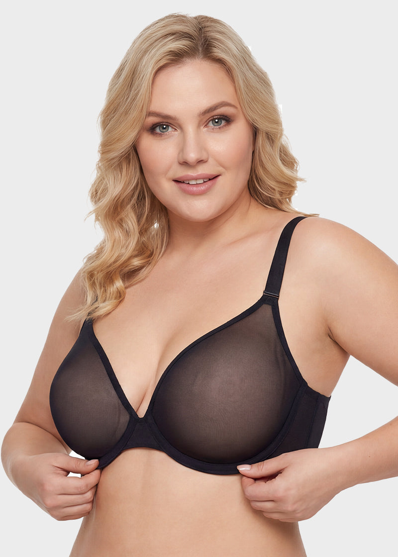 Seamless Mesh Unlined Underwire Bra
