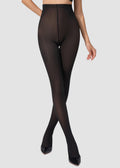 Slimming Semi-Sheer Black Tights