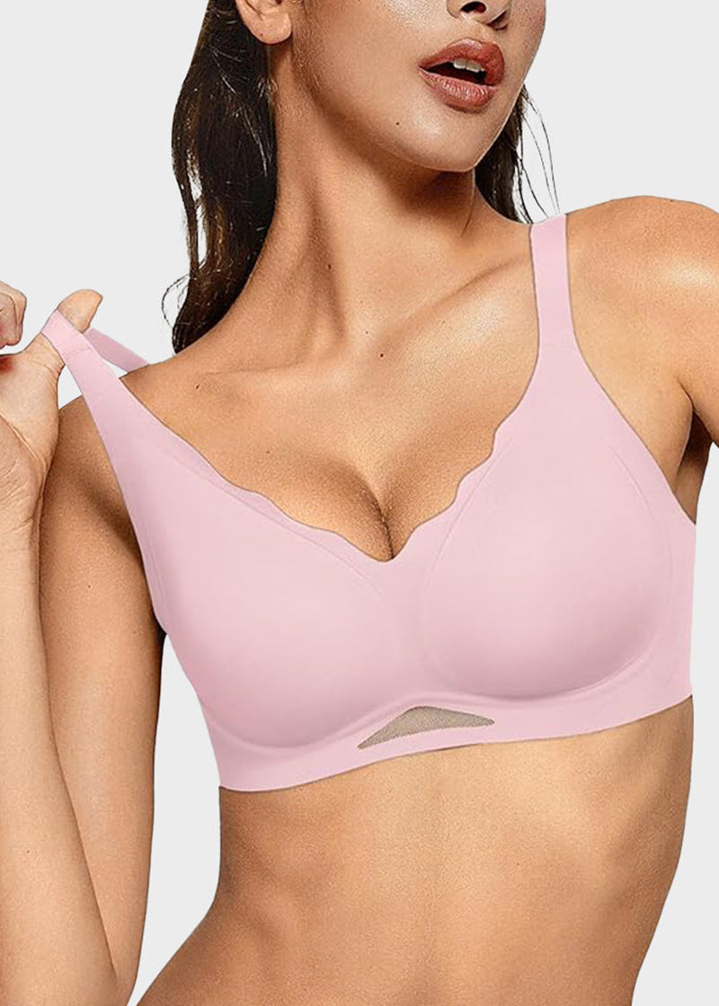 Seamless Soft Comfort Wireless Mesh Bra