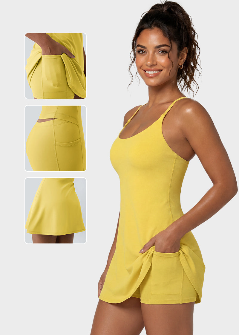 Plush Backless Active Dress – Easy Peezy