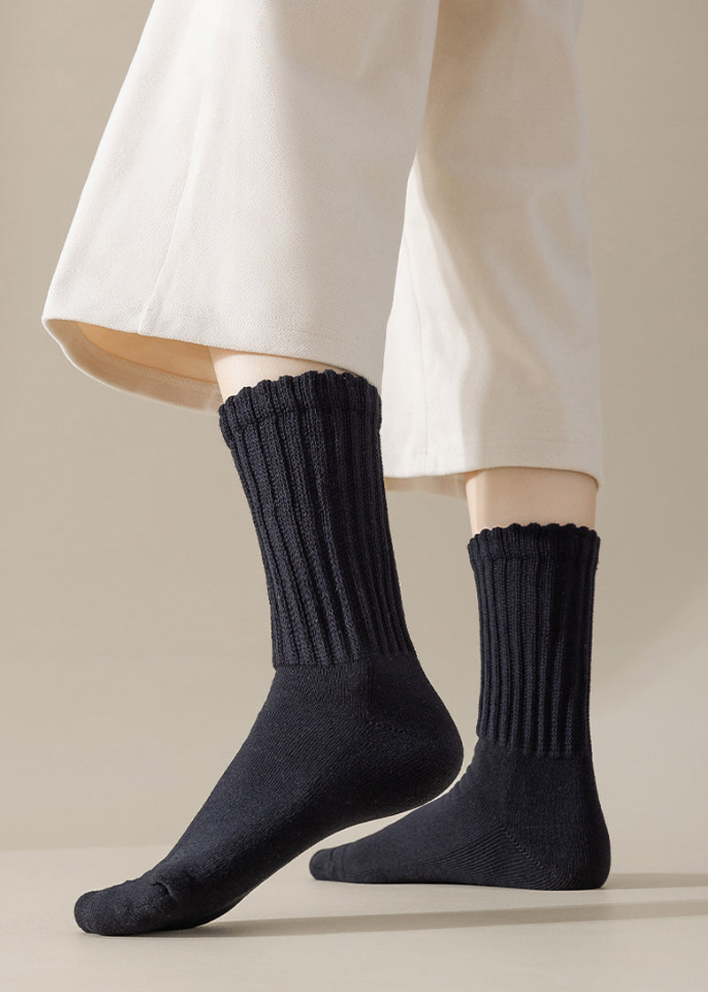 Cozy Ribbed Slouch Crew Socks