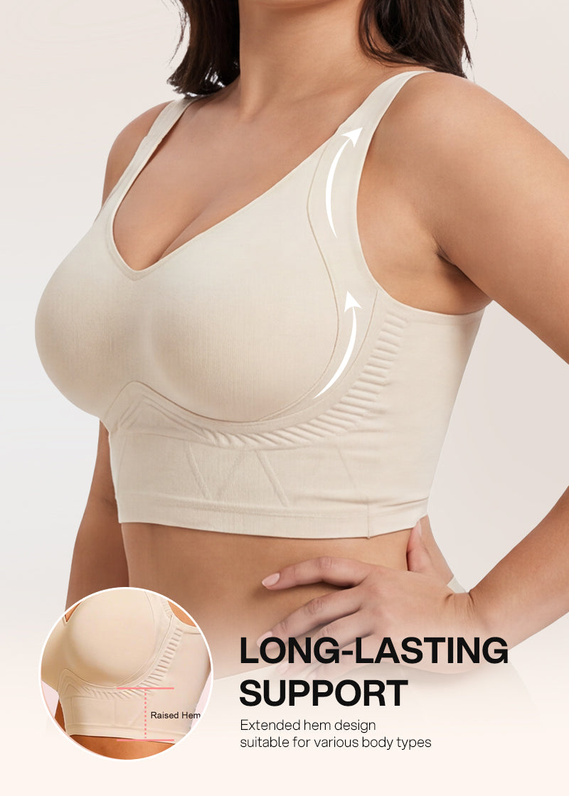 Seamless Wireless Support Bra