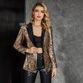 Glamorous Gold Sequin Blazer