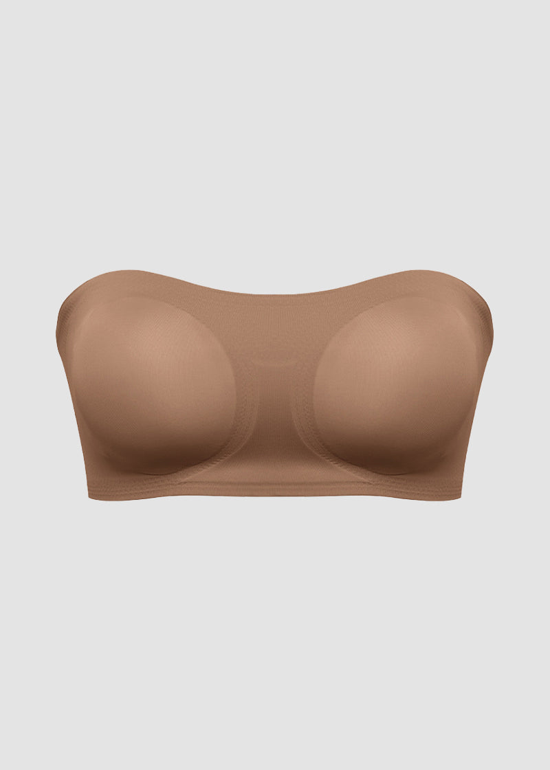 Non-Slip Crossover Side Hook Bandeau Bra