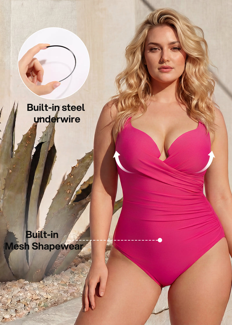 SculptSkin™ PlungeLift One-Piece Swimsuit