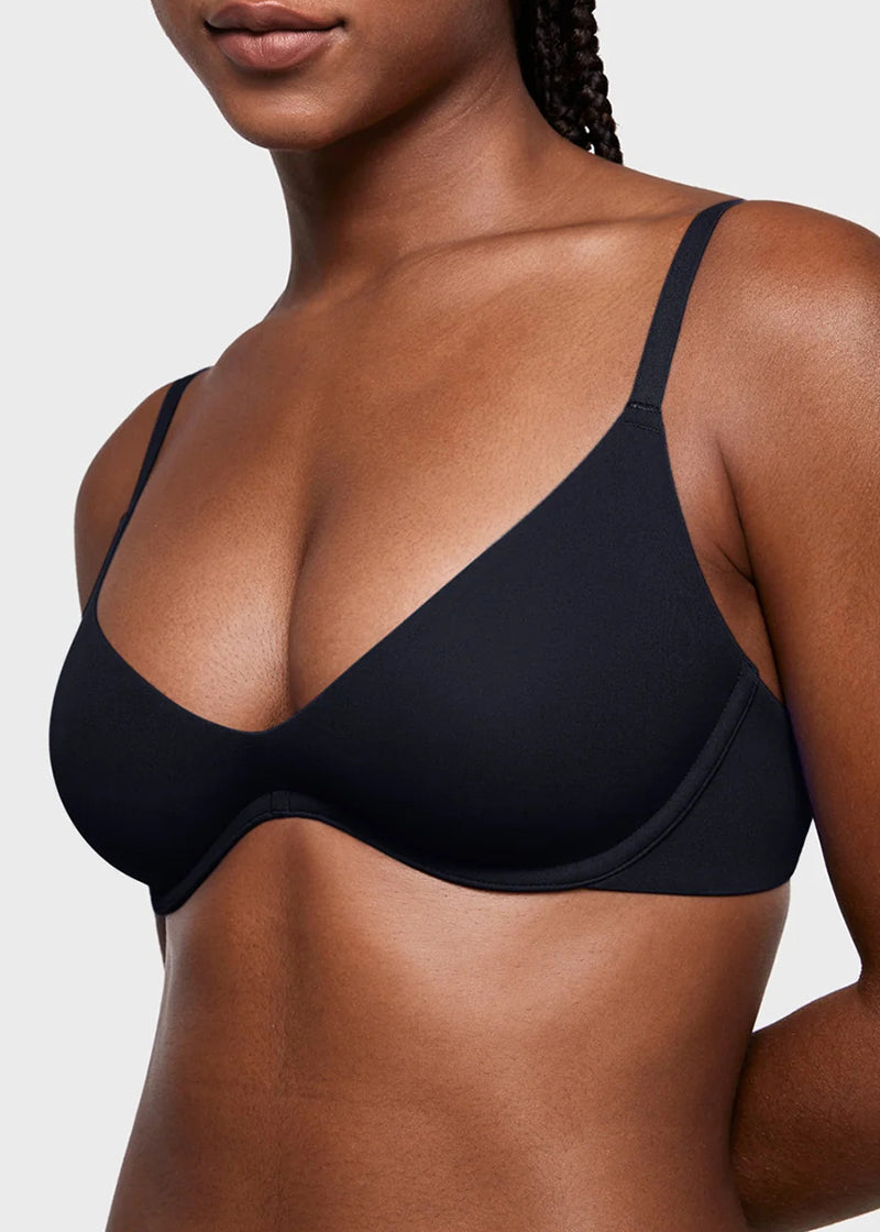 Unlined Plunge Balconette Bra with Underwire