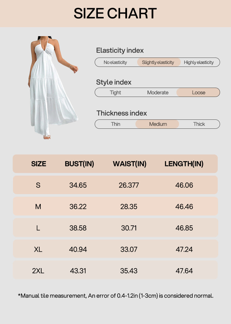 Minimalist Sleeveless Open-Back Halter Maxi Dress